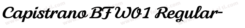 Capistrano BF W01 Regular字体转换